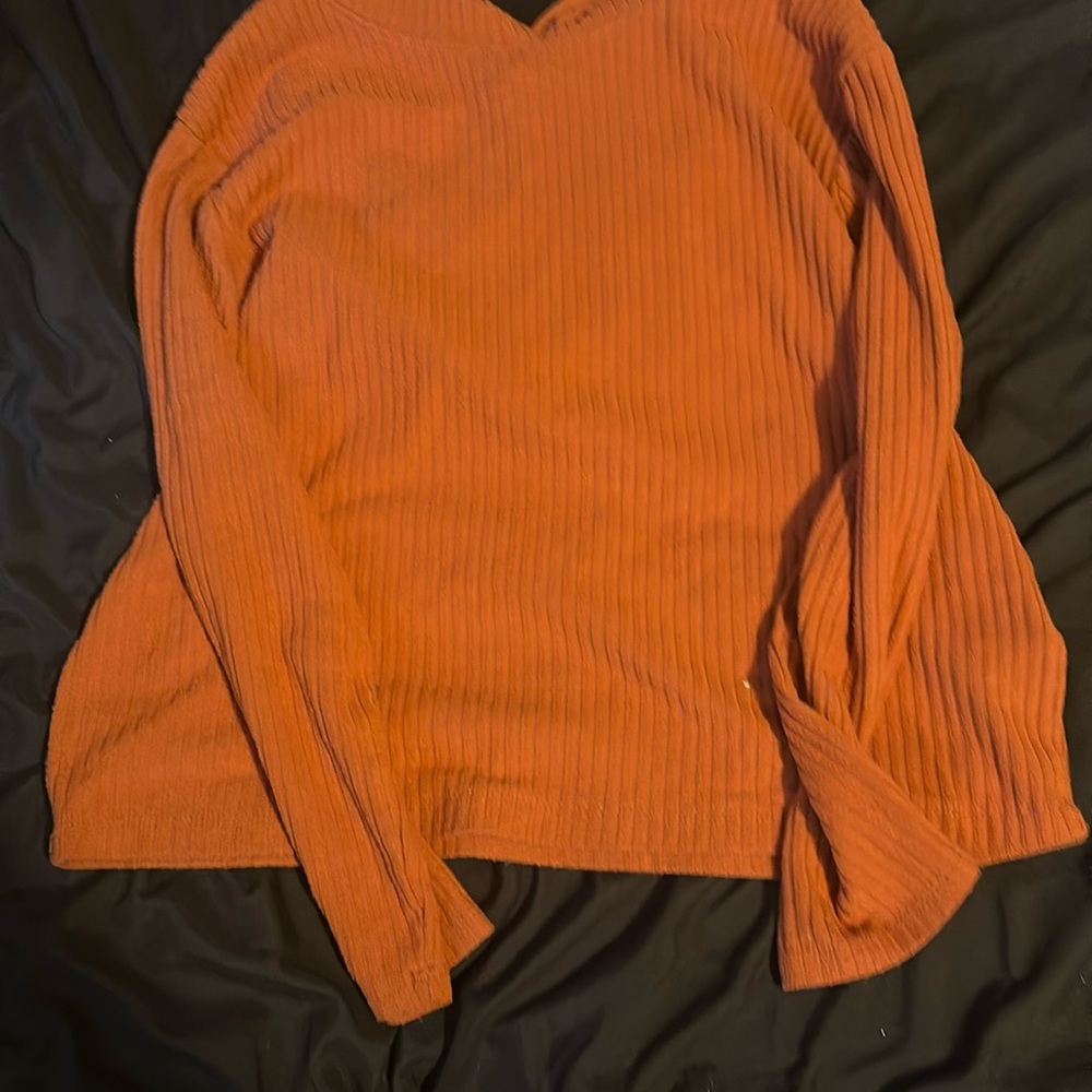 brunt orange color a thinner material